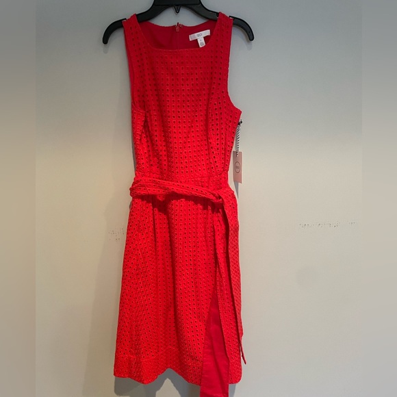 Nordstrom 1901 Red Eyelet Dress - Picture 5 of 5